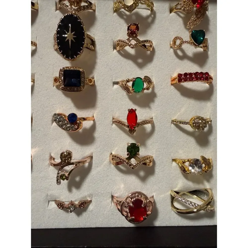 Bundle Gold Tone Costume Rings